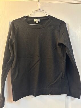 J. Crew Factory Black Crew Neck Sweater